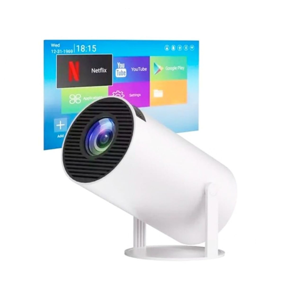 GENERICO - Proyector TV BOX De Hasta 100 Pulgadas, 2 Y 8 Gigas, Android Con Control