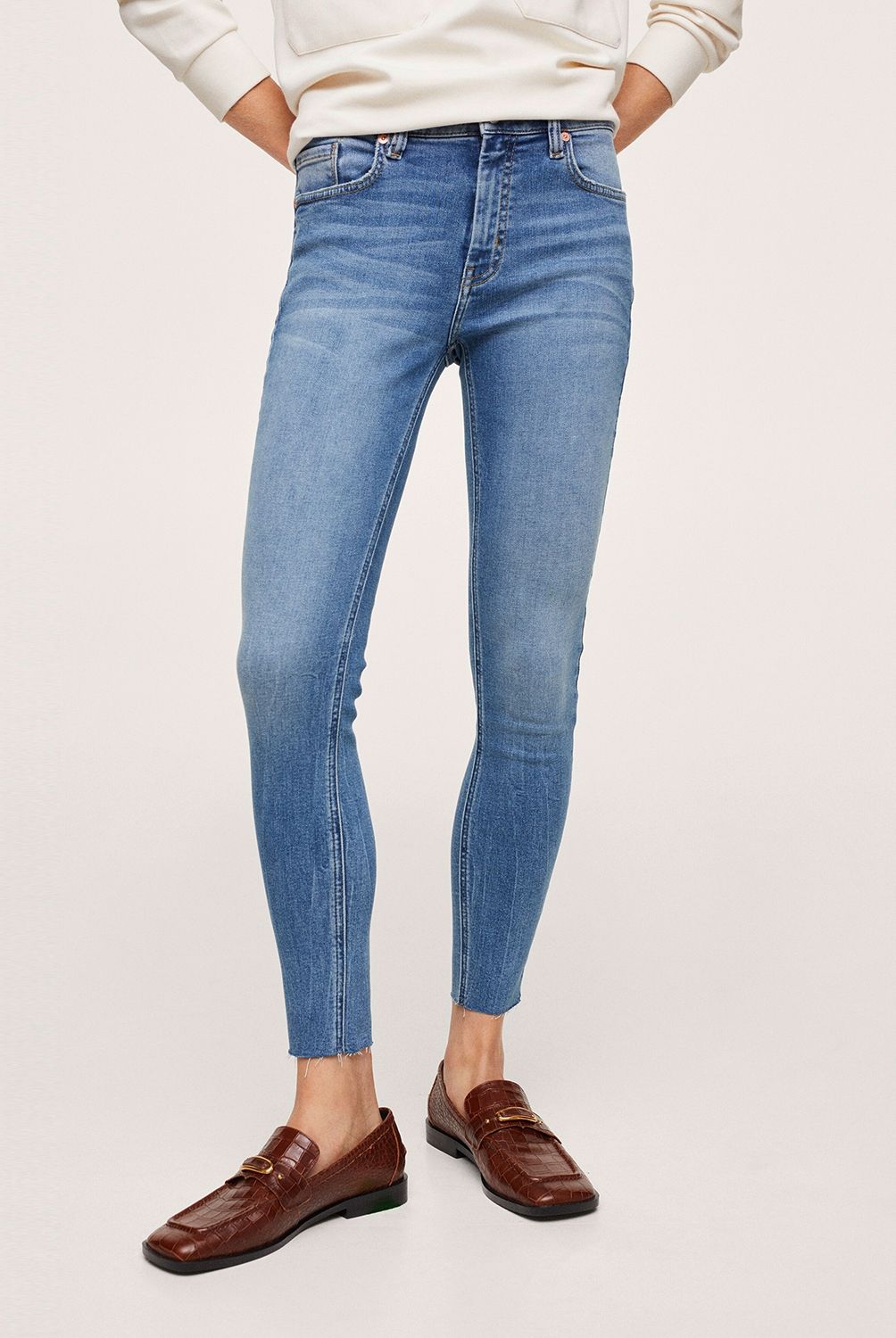 MANGO - Jeans Skinny Isa Tiro Alto Mango