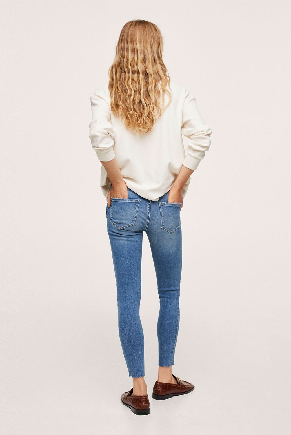 MANGO - Jeans Skinny Isa Tiro Alto Mango