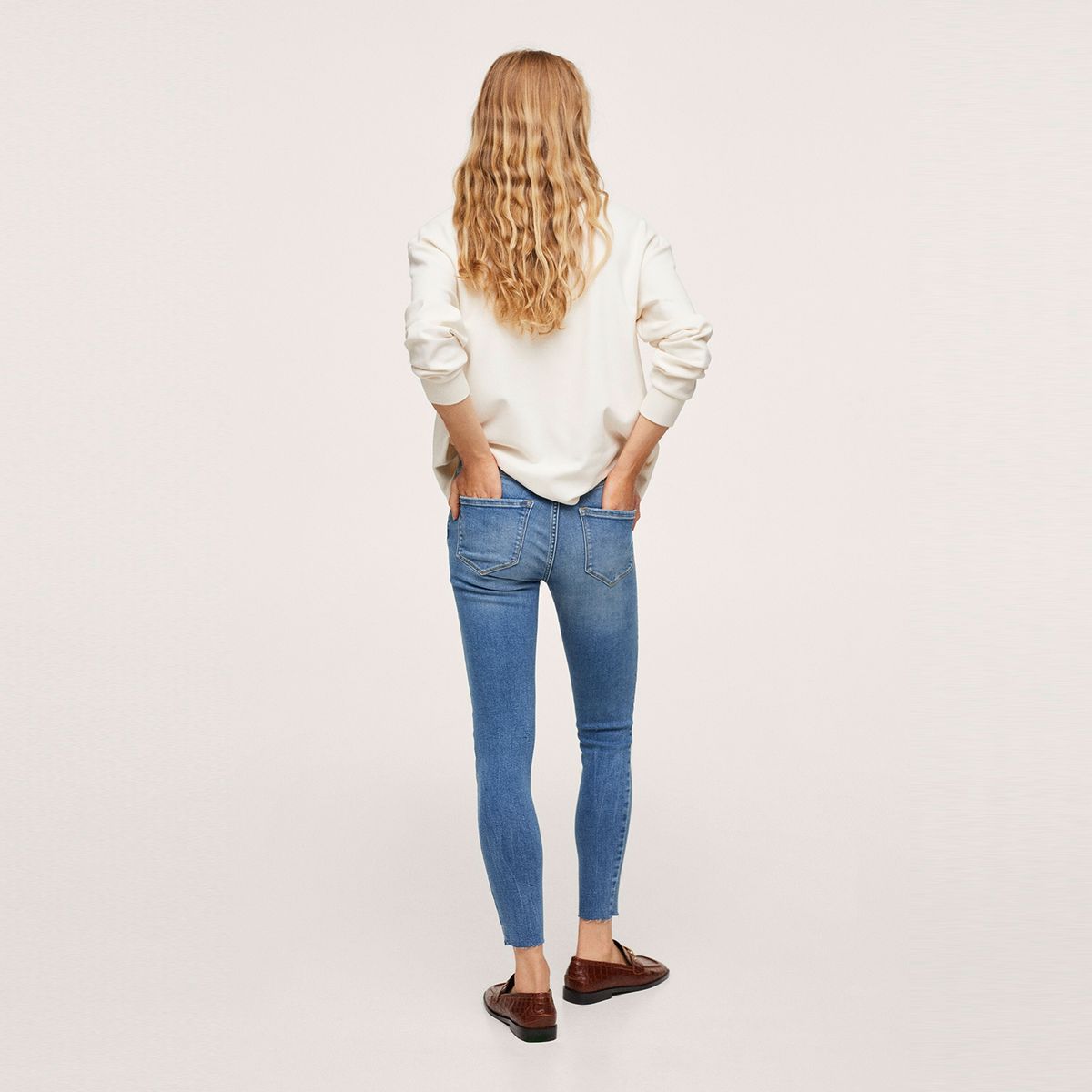 MANGO - Jeans Skinny Isa Tiro Alto Mango