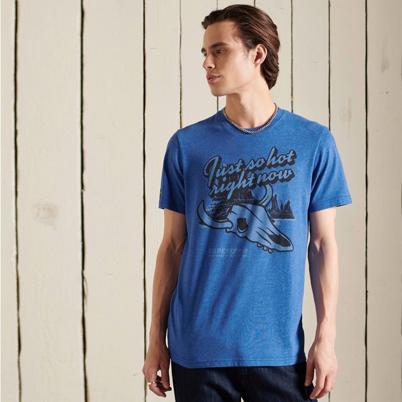 SUPERDRY - Superdry Polera Heritage Mountain Hombre
