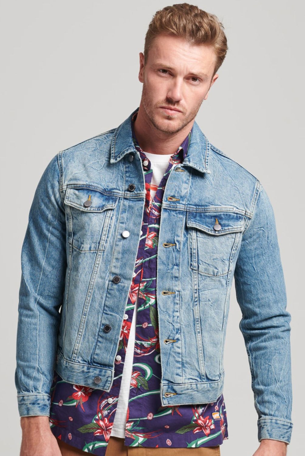 SUPERDRY - Superdry Chaqueta Vaquera Highwayman Trucker Hombre