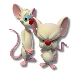 GENERICO - Pack Figuras Coleccionable Pinky y Cerebro