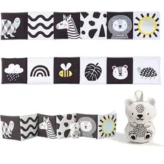 TAF TOYS - Libro Savannah Blanco y Negro