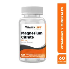 VITAMIN LIFE - VitaminLife Citrato de Magnesio 800mg - 60 Cápsulas