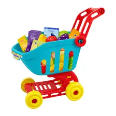 ROLEPLACE - Carrito Supermercado Infantil 25 Accesorios - SC