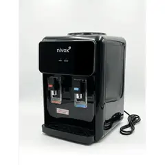 DALI - Dispensador de Agua negro de sobremesa fria y caliente con ventilador