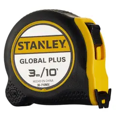 STANLEY - Flexómetro Huincha Global Plus 3 m 10 pies Compacto