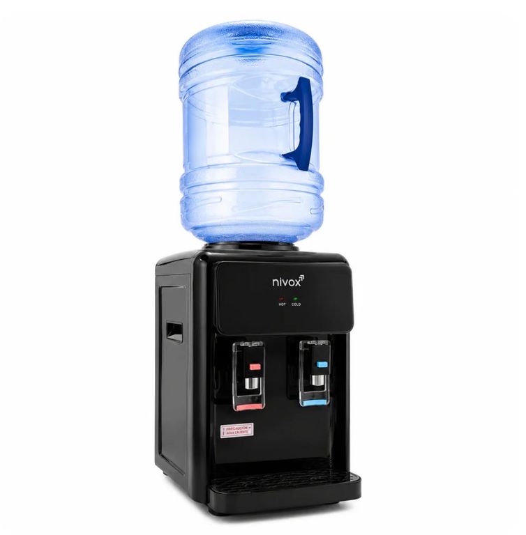 DALI Dispensador Eléctrico De Agua Frio Caliente Ventilador Negro con seguro