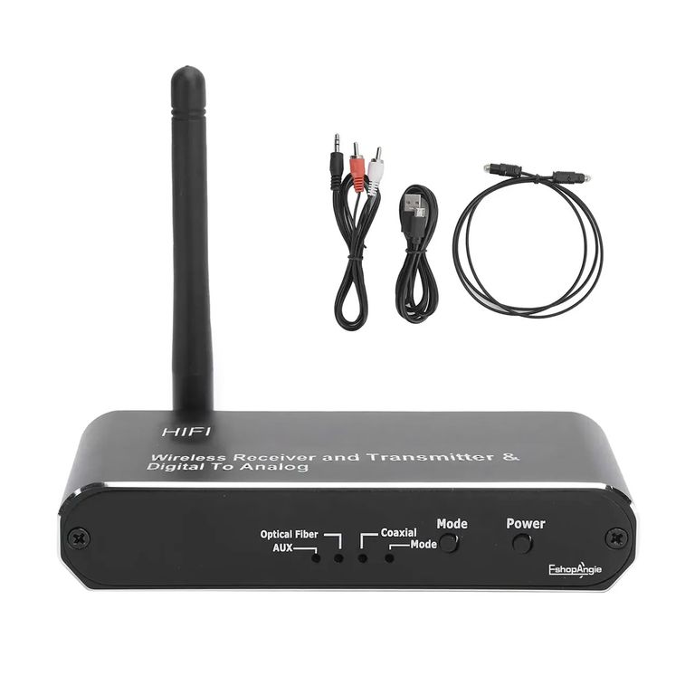 ESHOPANGIE Receptor Transmisor Bluetooth Y Conversor Digital A Analogo