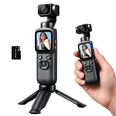 SHOOT - Cámara Pocket 4K 75MP con Gimbal 3 Ejes para Vlog Contenido