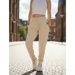 AGW - Pantalon Buzo Recto Con Puño Algodón Nacional Mujer