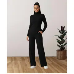 LIKE SHOP - Conjunto 2 Piezas Mujer Tejido Lanilla Sweater + Pantalón 5096