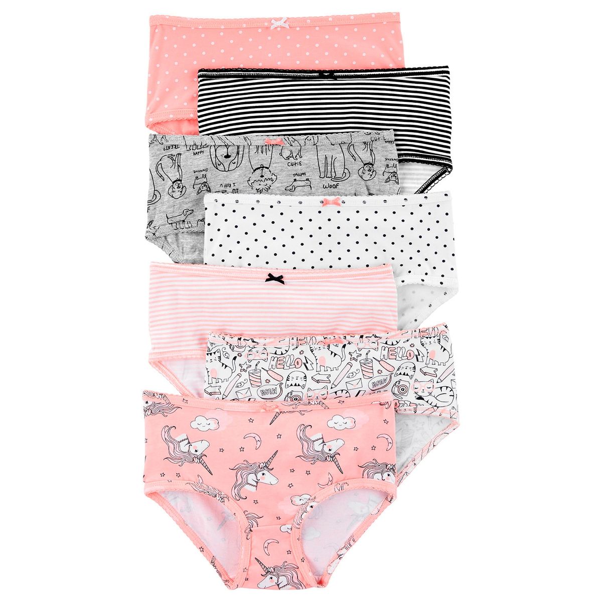 CARTER'S - Calzones Algodón Pack 7 Unidades Niña Carter's