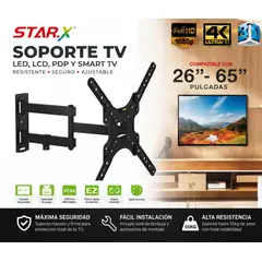 STARAX - Soporte TV Extensible Inclinable Star.X 26 a 65 Pulgadas VESA 400x400 HDL-117A-2