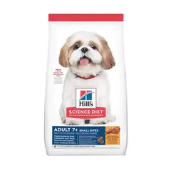HILLS - Alimento Science Diet Adult 7+ Small Bites para perro adulto de raza pequeña sabor pollo de 2.3 kg