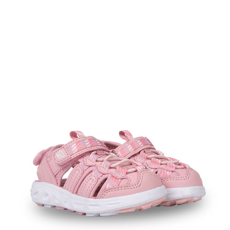 Sandalia Outdoor Niña Cerrada con Velcro Rosado