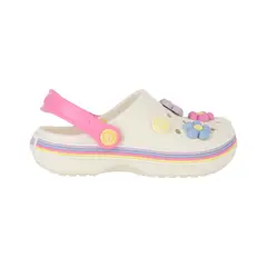 BAMERS - Zuecos Niña Airline Special Blanco/Rosad/Celeste