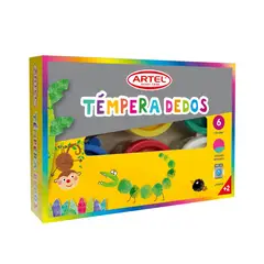 ARTEL - Témpera Dedos 6 Colores