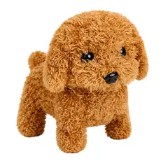 ROLEPLACE - Peluche Perro con Sonido y Movimiento Café - SC