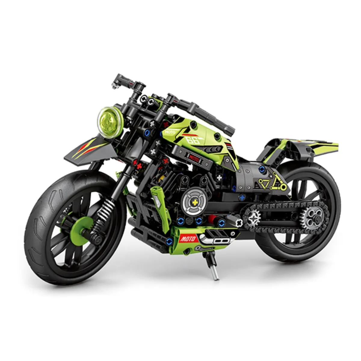 ENJOI - Moto Chopper Armable 435 Piezas Bloques de Construcción