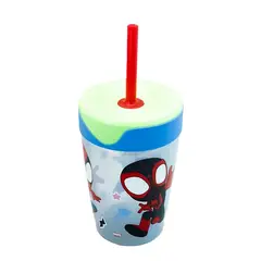 TITANIO - Vaso con Bombilla 520 ml Spider-Man K Película