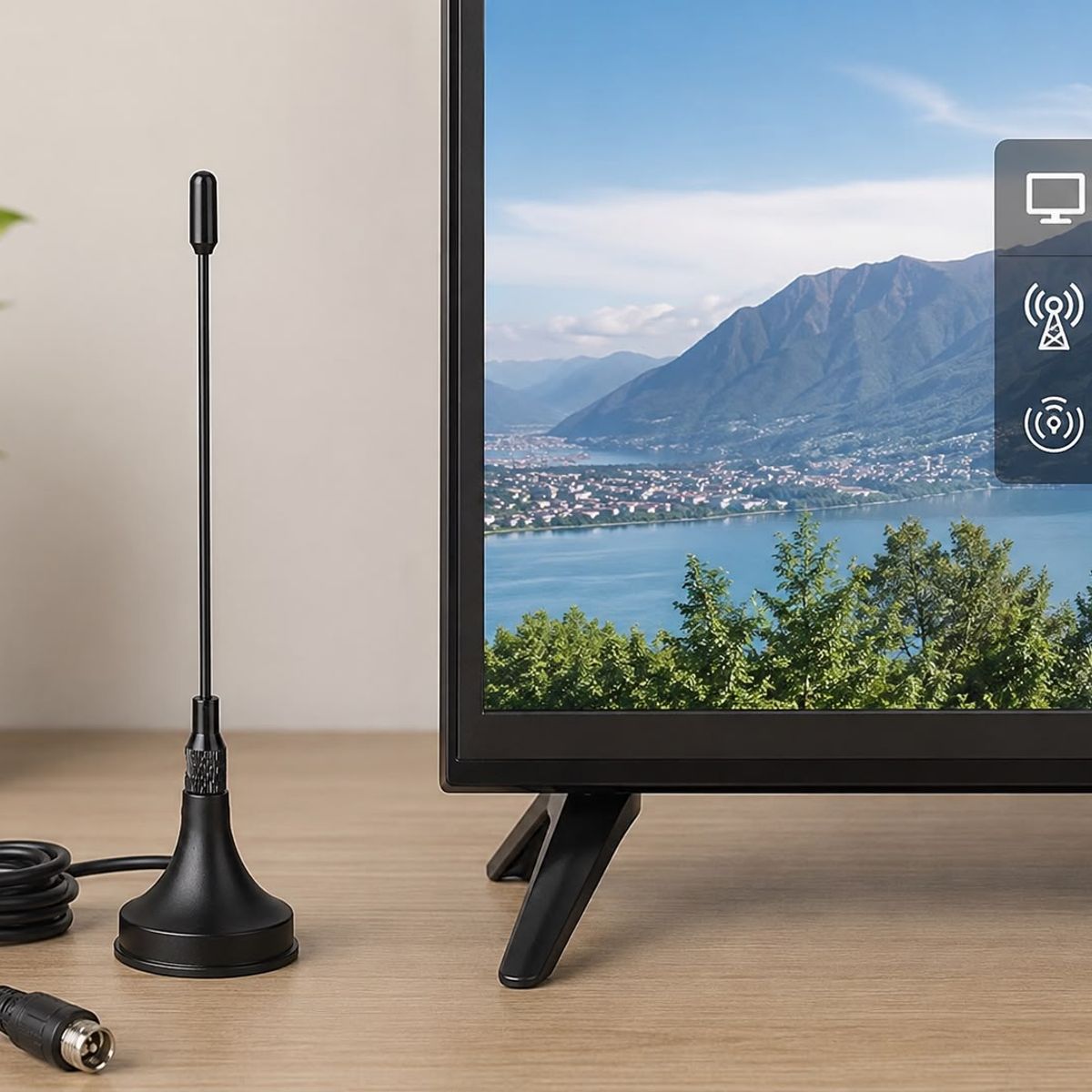 GENERICO - Mini Antena Digital Para Tv Full Hd 1080