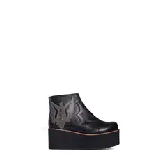 VANESSA GIL - BOTIN MUJER DE CUERO ABELIA NEGRO