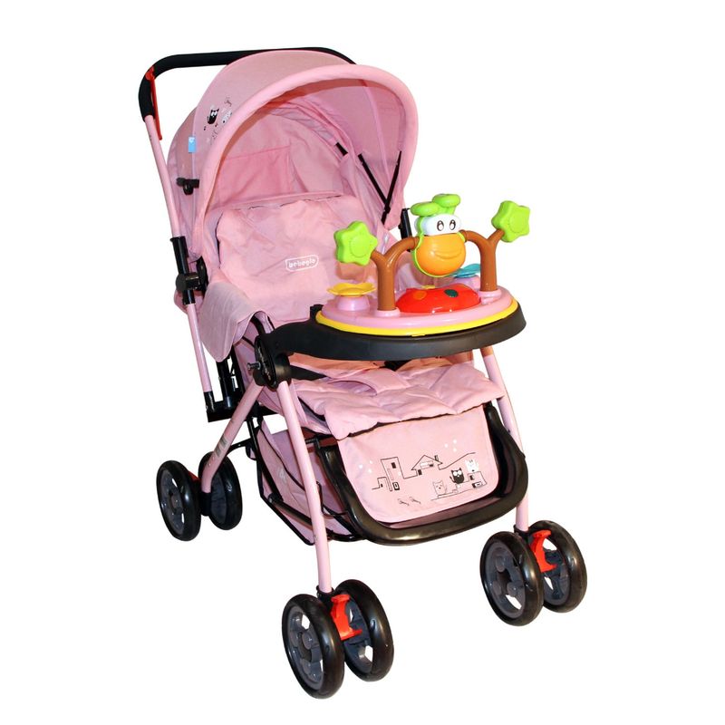 BEBEGLO - Bebeglo Coche Cuna Rs-13805Iq-2 Rosado