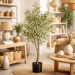 GENERICO - Árbol Olivo 120cm Planta Artificial Decorativo Hogar
