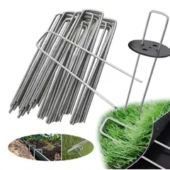 GENERICO - Grampas Galvanizadas 40uni 150x40mm Uso-pasto Sintético