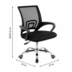 GENERICO - Silla Ejecutiva de Oficina Mesh Ergonómica Ajustable Color Negro