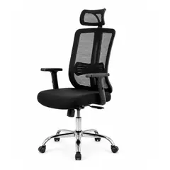 GENERICO - Silla de Escritorio Ergonómica Premium Mesh con Cabecero Regulable Cuba