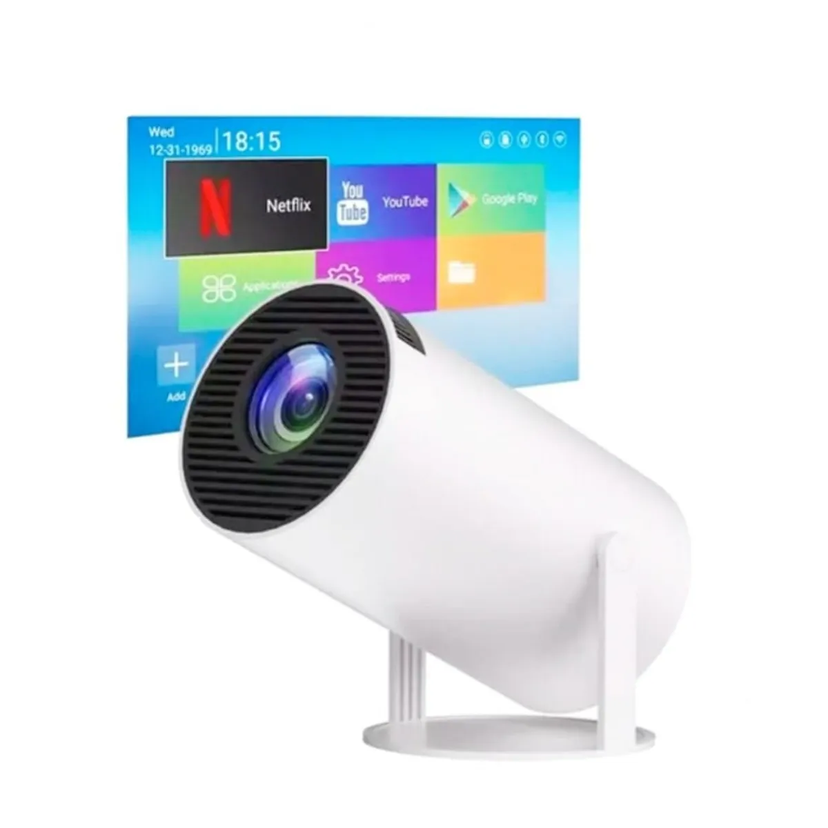 GENERICO - Proyector TV BOX De Hasta 100 Pulgadas, 2 Y 8 Gigas, Android Con Control