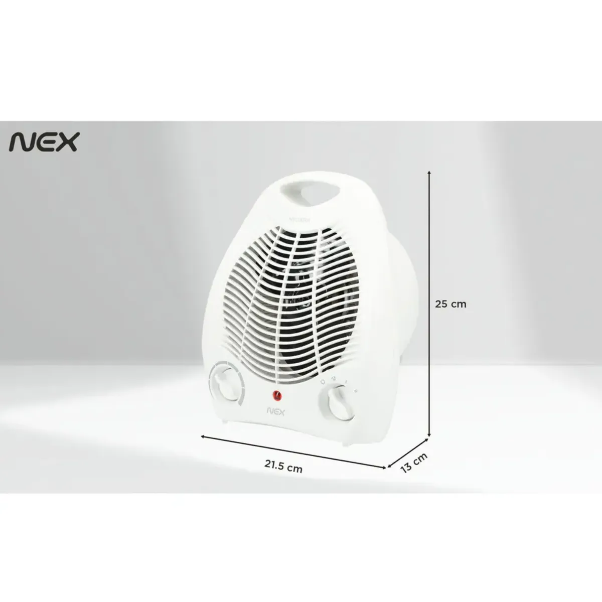 NSCOMPANY - Termo ventilador Nex Blanco Protección Sobrecalentamiento