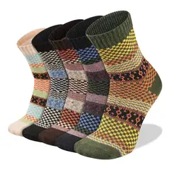 EINICIO - 5 Pares Calcetines Para Hombre Cálidos Suaves Deportivos