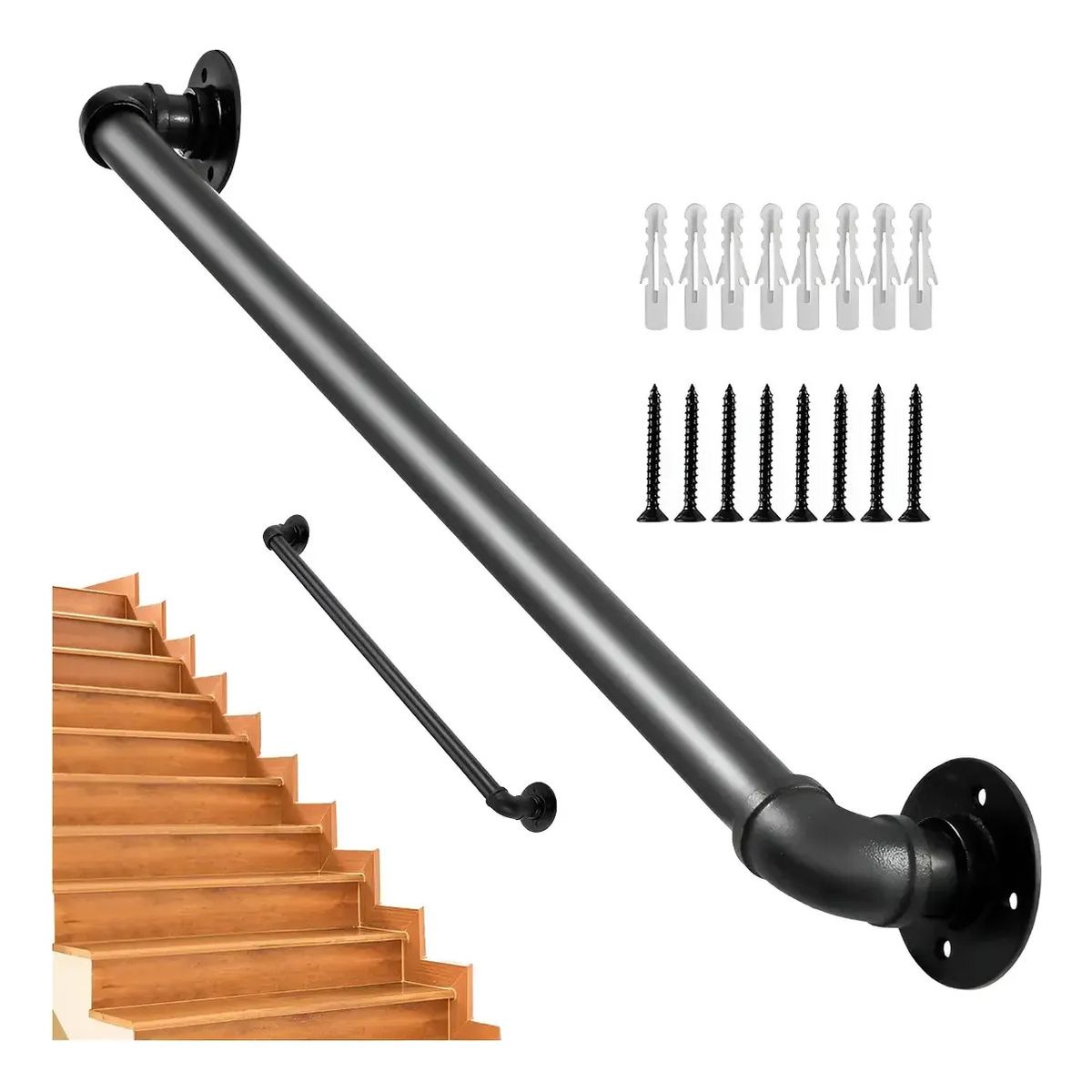 EINICIO - Barandal De Pasamanos De Tubo Escaleras Profesionales 1mts