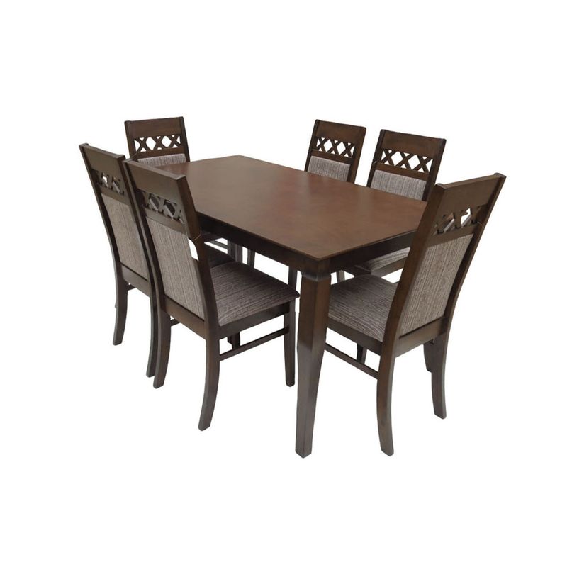 FURNITECH - Juego de Comedor Queens 6 Sillas Furnitech