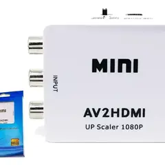 GENERICO - Adaptador Conversor AV RCA Análogo a Hdmi Digital Compacto