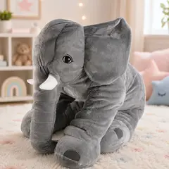 GENERICO - Almohada Elefante Peluche De Apego Gris