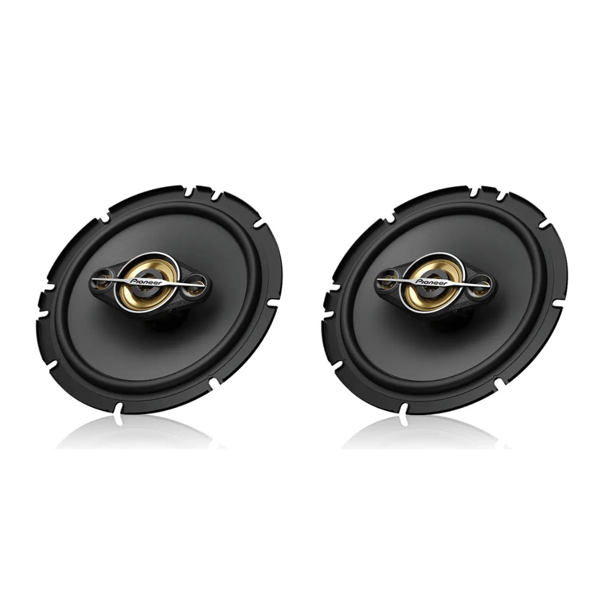 Par de altavoces cuadriaxiales Pioneer de 6 pulgadas TS-A1688s 350 W, color negro, marca PIONEER - Foto Principal