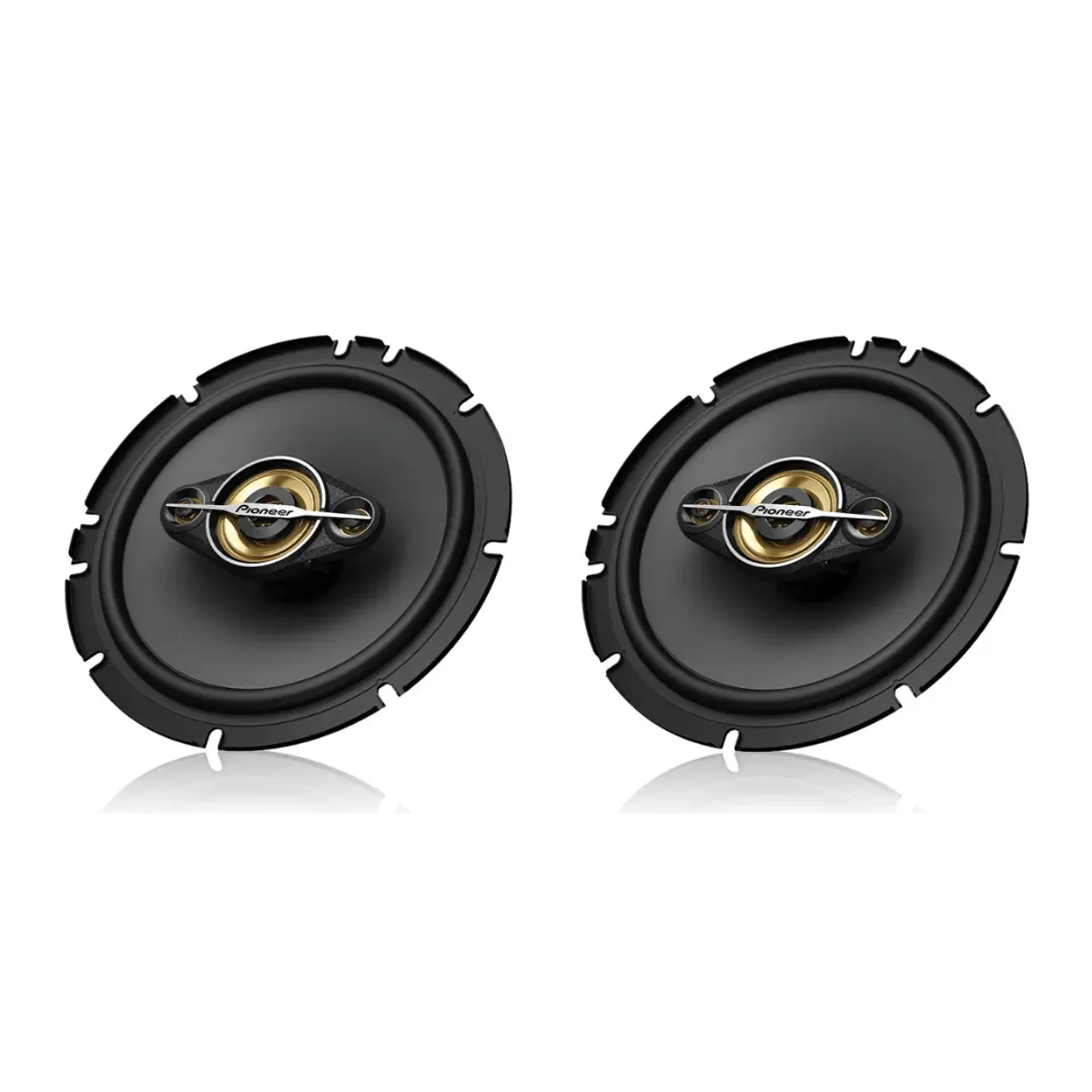 Par de altavoces cuadriaxiales Pioneer de 6 pulgadas TS-A1688s 350 W, color negro, marca PIONEER - Foto Principal