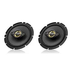 PIONEER - Par de altavoces cuadriaxiales de 6 pulgadas TS-A1688s 350 W, color negro