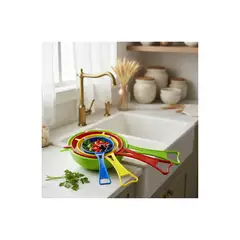 GENERICO - Set X4 Colador De Plastico Colador Escurridor Repostería