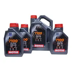MOTUL - Pack 7L Aceite Moto 10W 40 7100 Full Sintético 4T