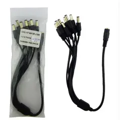 GENERICO - Cable Spliter 1 X 8 Dc Cod.137400 P/Cámara Vigilancia Alimenta Hasta 8 Cámaras