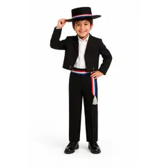 GLAM - Traje Huaso Niño Pack CSombrero Varias Tallas