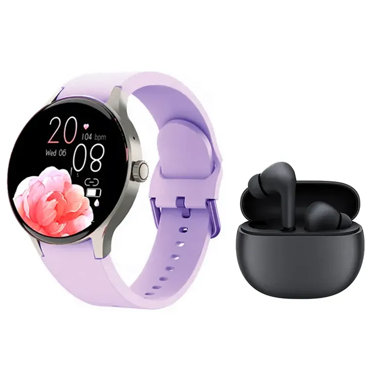 Audifonos bluetooth buds 4 active y Smartwatch Y80 reloj inteligente