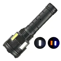 GENERICO - Linterna De Alto Alcance Led Flashlight Negra