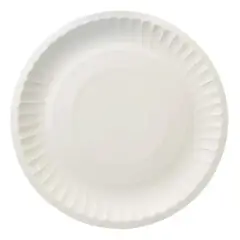 GENERICO - Bandeja redonda para torta de cartulina blanca paquete 50 unidades